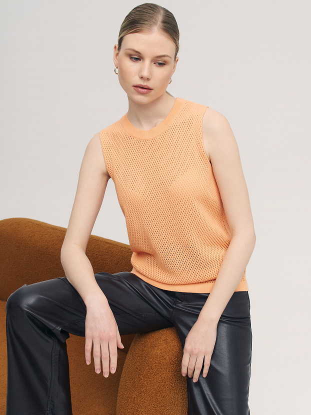 Мусс майка трикотажная (абрикосовый, 44-46)