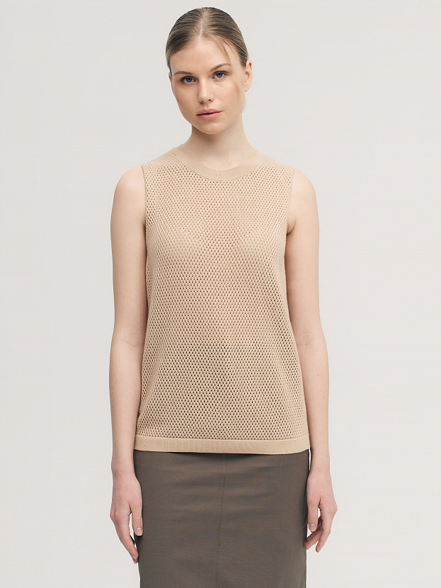 Мусс майка трикотажная (песочный, 44-46)