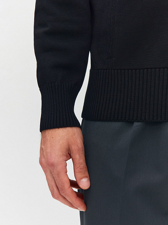 Кардиган мужской из хлопка с карманами на молнии