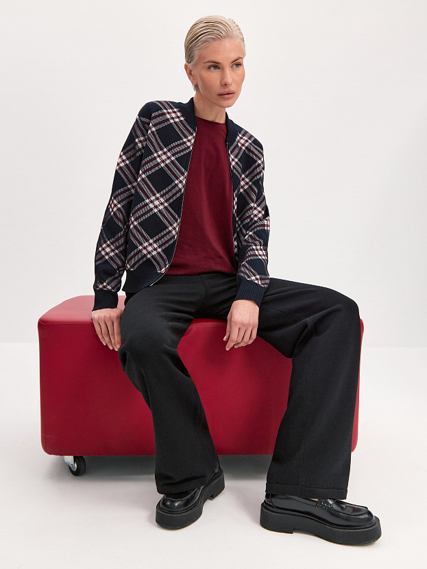 Пандора кардиган (бомбер) трикотажный (темно-синий, 44-46)