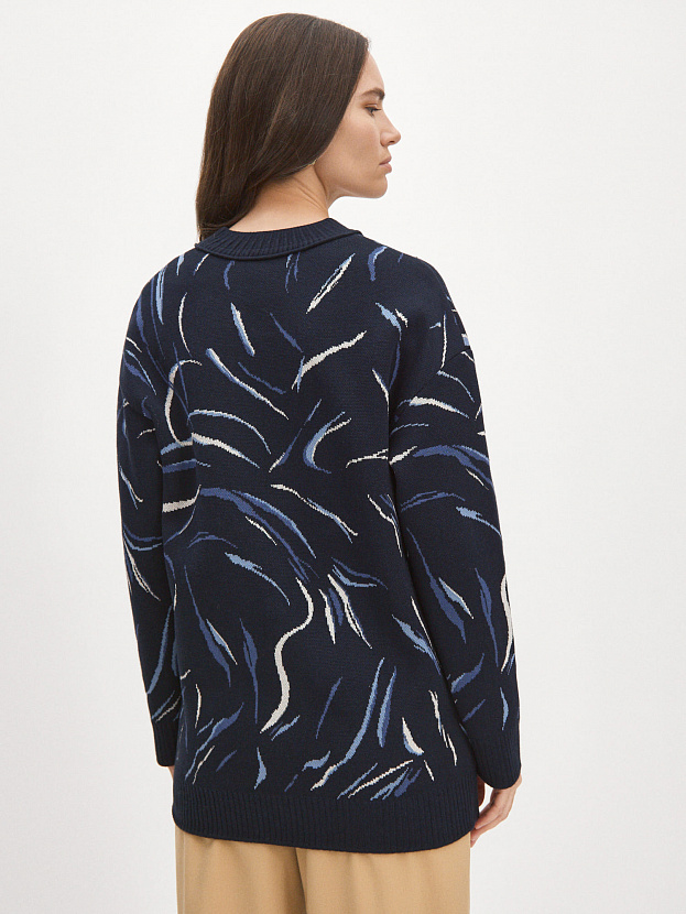 Гарда кардиган трикотажный (темно-синий, 44-46)