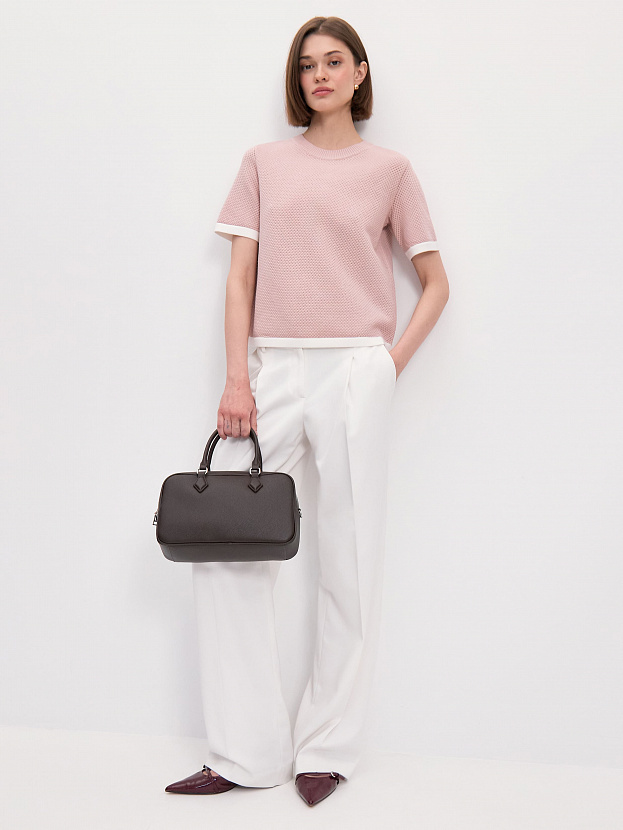 Элмонд джемпер (футболка) трикотажный (пудровый, 44-46)