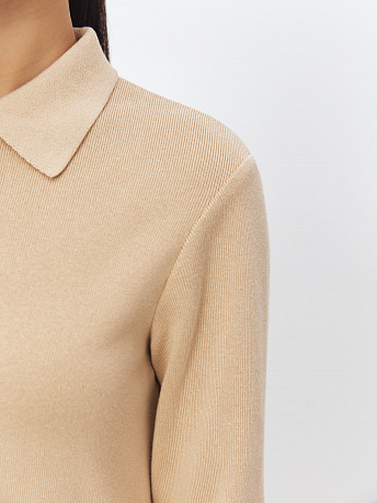 Платье-поло из хлопка и вискозы Сатори