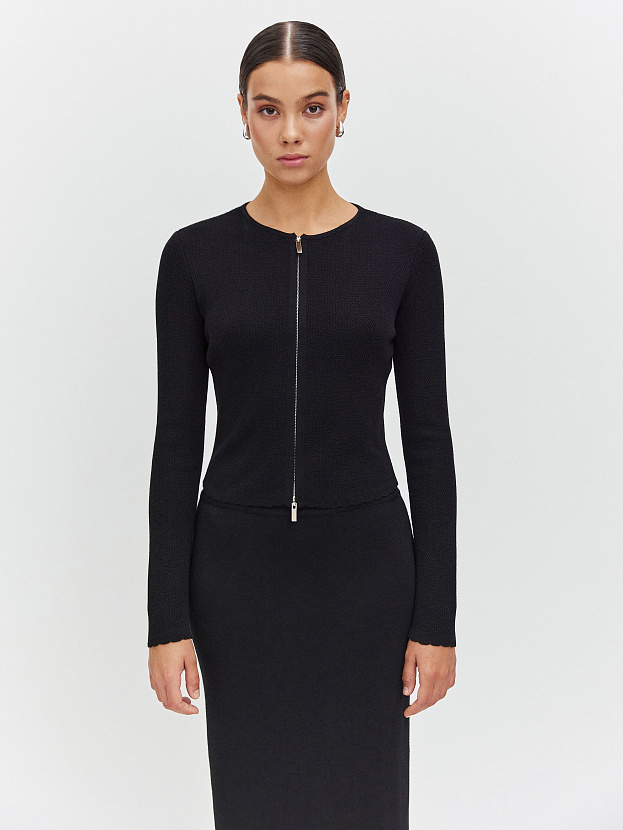 Соул жакет трикотажный (черный, 44-46)