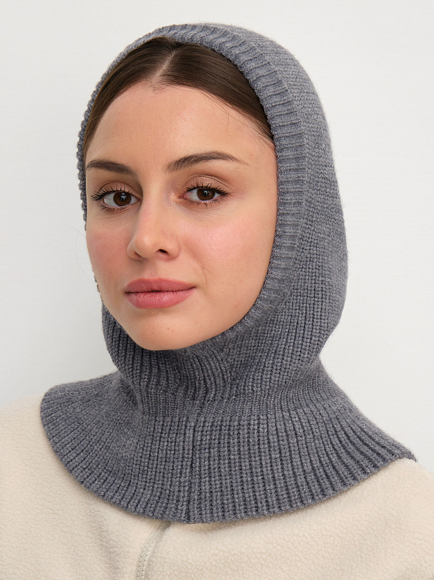 Экрю капор трикотажный (св. маренго, 56-58)