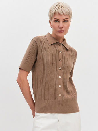 Джемпер поло с коротким рукавом Лусио