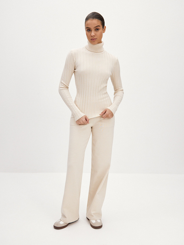 Веста водолазка трикотажная (кремовый, 44-46)