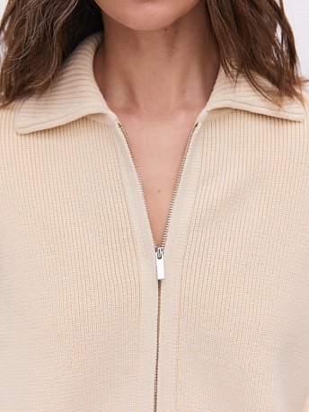 Бомбер из хлопка с отложным воротником Гранд