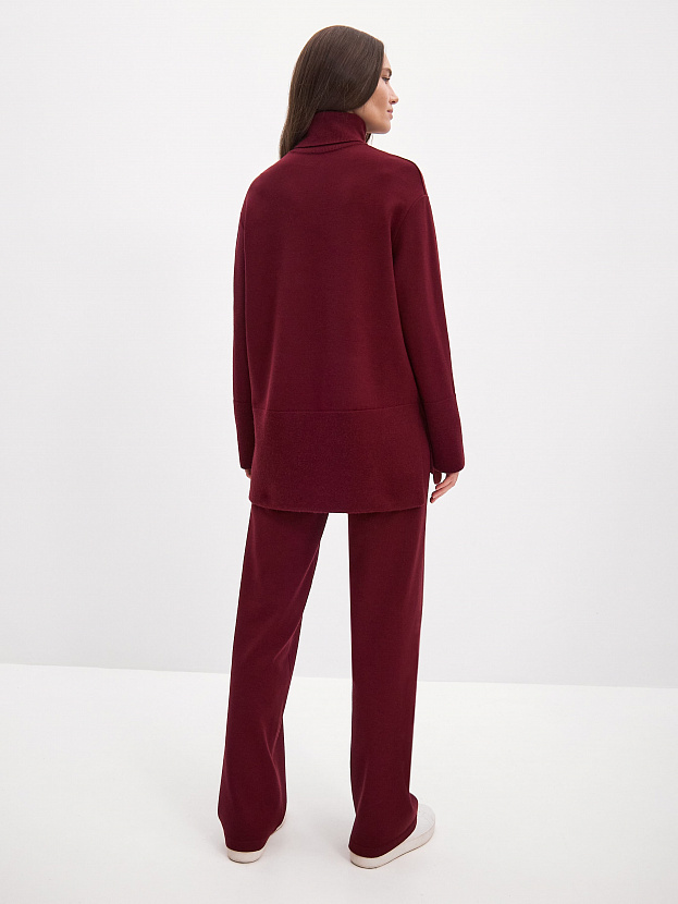 Сатурн костюм (джемпер+брюки) трикотажный (бордо, 40-42/164-170)