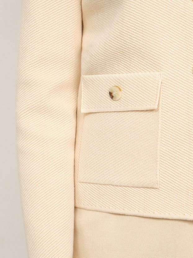 Марсо жакет трикотажный (кремовый, 46)