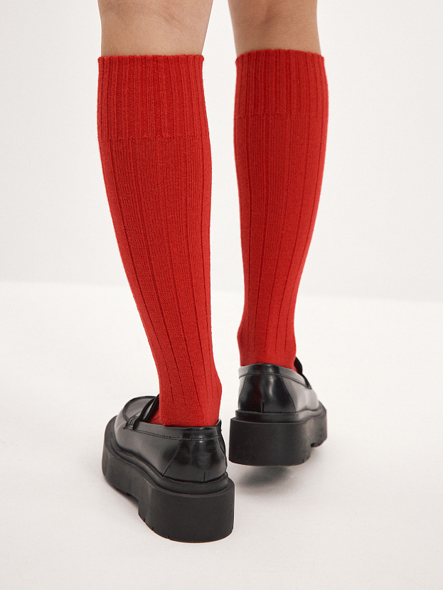 Гольфы трикотажные Степ (красный, 36-40)