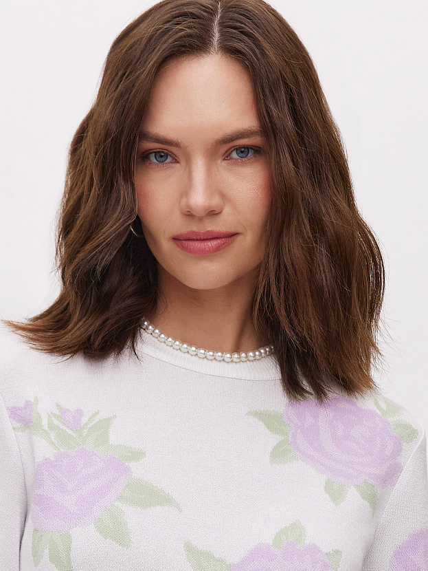 Рози джемпер трикотажный (белый, 44-46)