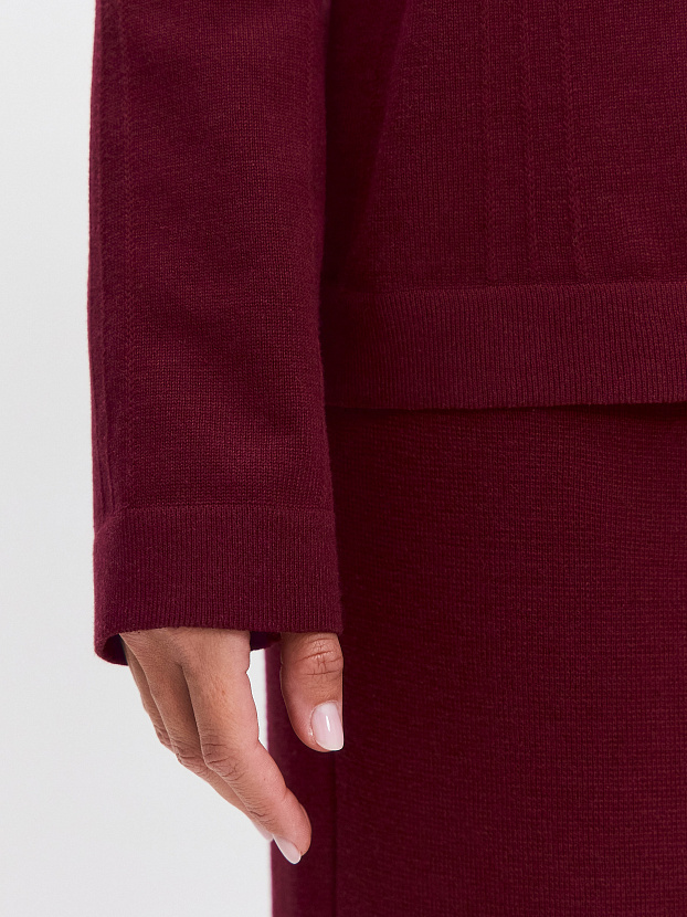 Мишель кардиган трикотажный (бордо, 44-46)