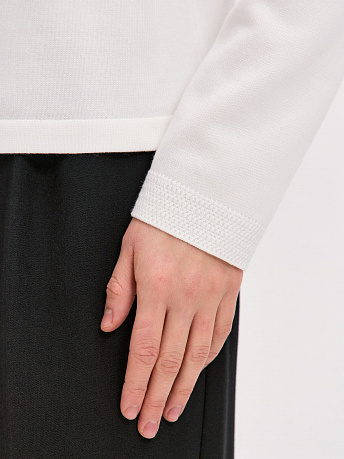 Джемпер поло из хлопка с вискозой Фреско