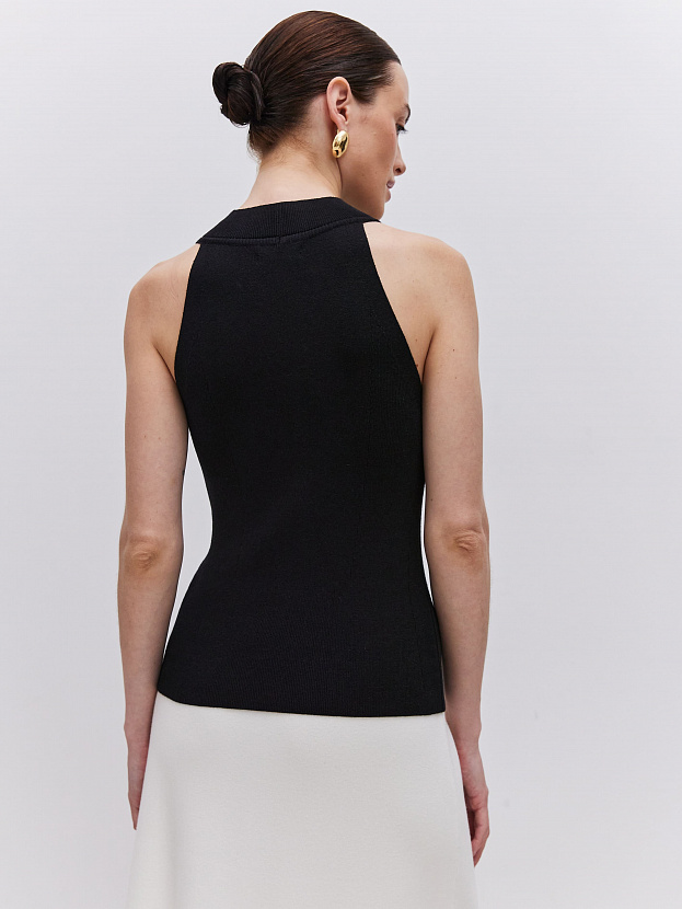 Милана майка трикотажная (черный, 44-46)