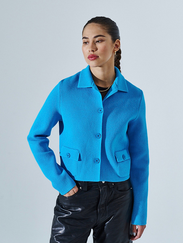 Лацио жакет трикотажный (лазурный, 44-46)