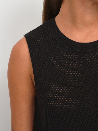 Майка с перфорацией из хлопка Мусс