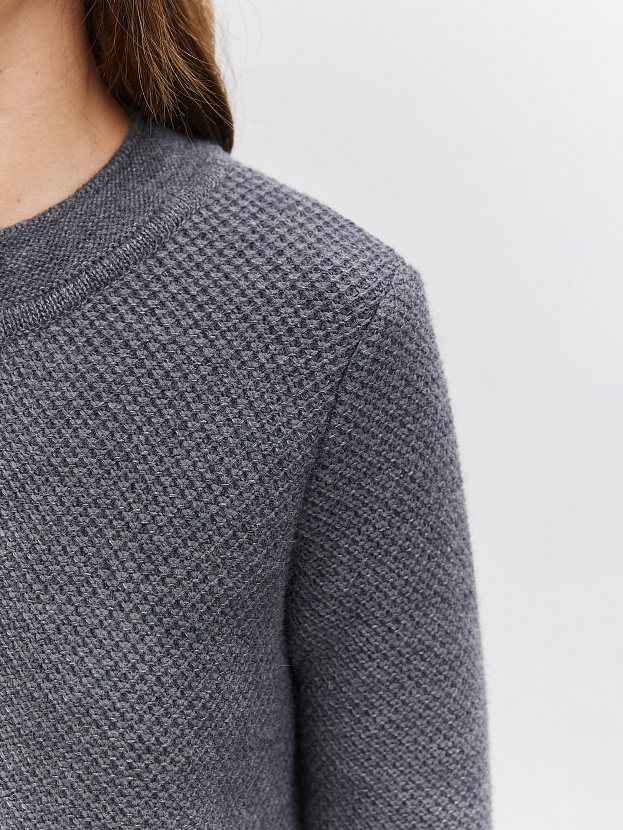 Аника кардиган трикотажный (серый меланж, 44-46)