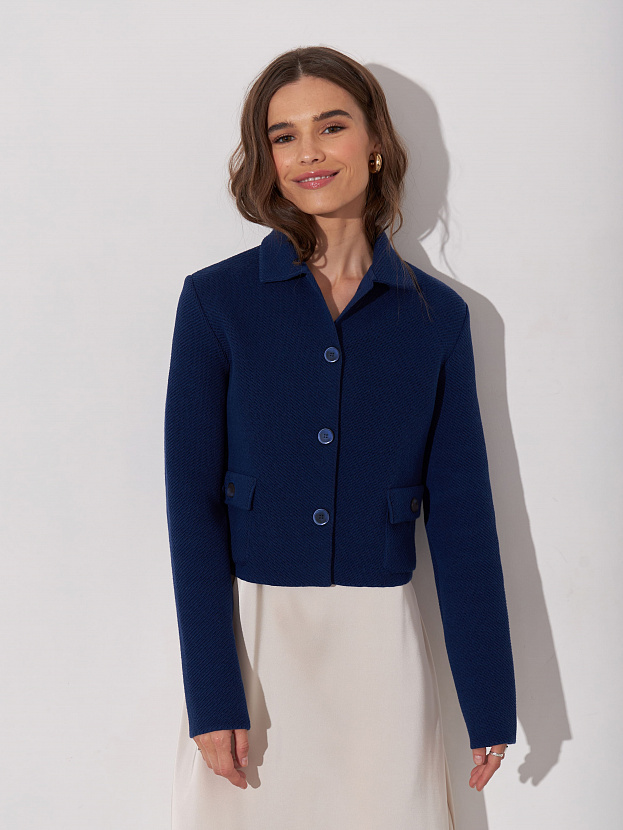 Лацио жакет трикотажный (темно-синий, 44-46)