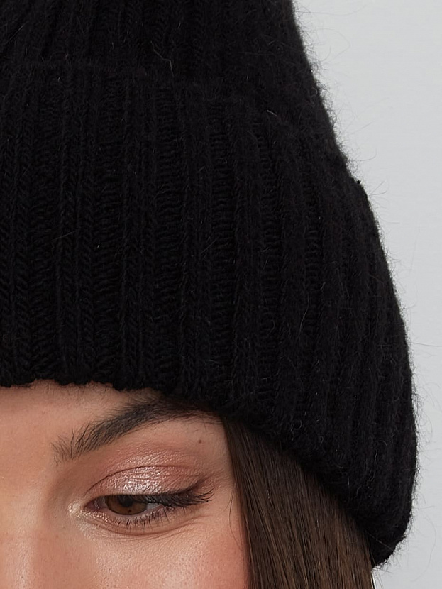 Нуга шапка трикотажная (черный, 56-58)