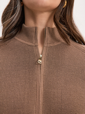 Бомбер из хлопка с воротником-стойкой Денвер