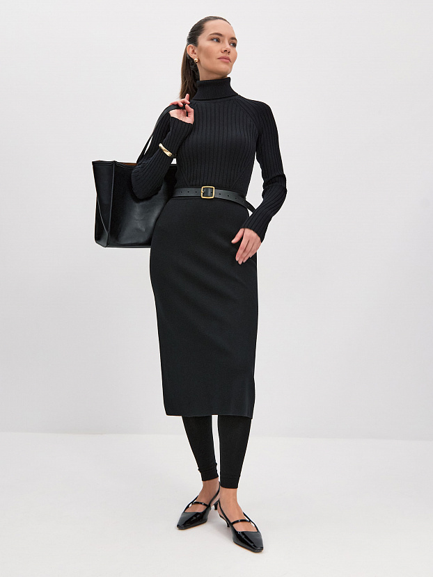 Люси водолазка трикотажная (черный, 44-46)