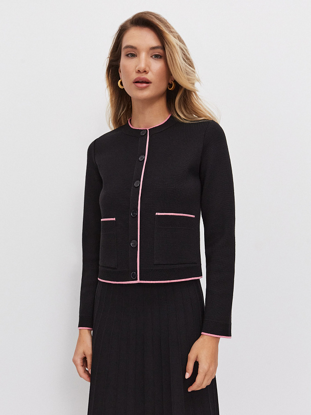 Сириус жакет трикотажный (черный, 46)