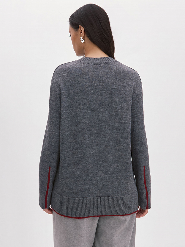 Спирит джемпер трикотажный (маренго, 44-46)