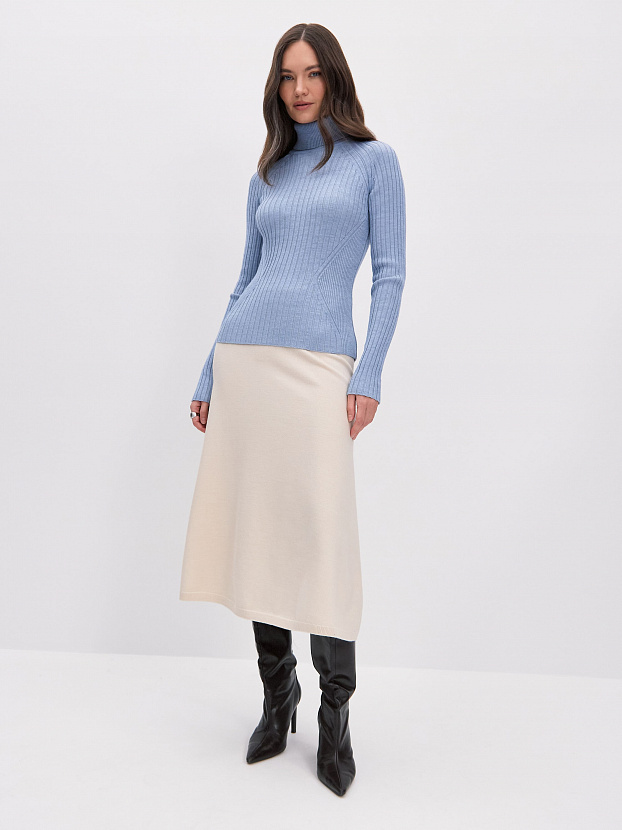 Люси водолазка трикотажная (серо-голубой, 44-46)