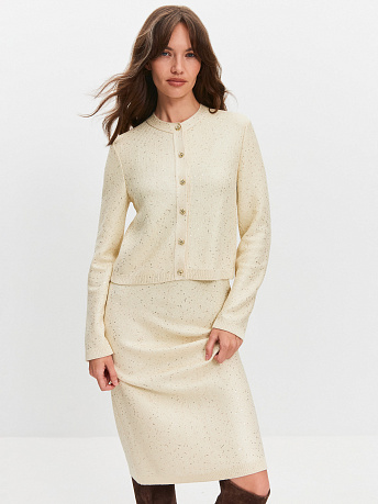 Кардиган из хлопка с пайетками Эллис