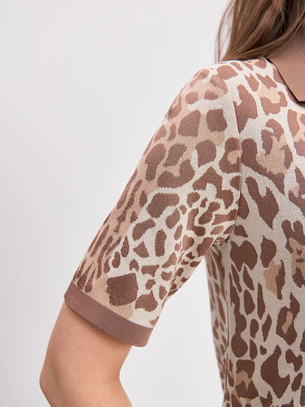 Агора джемпер (поло) трикотажный (какао, 44-46)