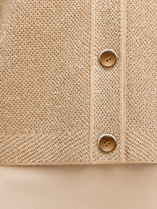 Антарес жакет трикотажный (песочный, 44-46)