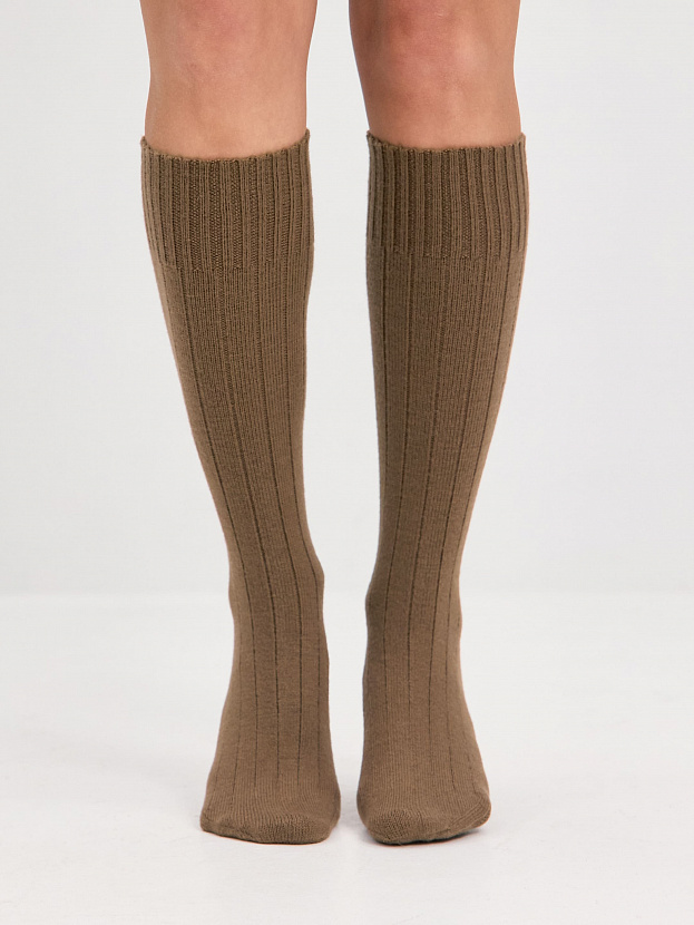 Гольфы трикотажные Степ (бежевый, 36-40)