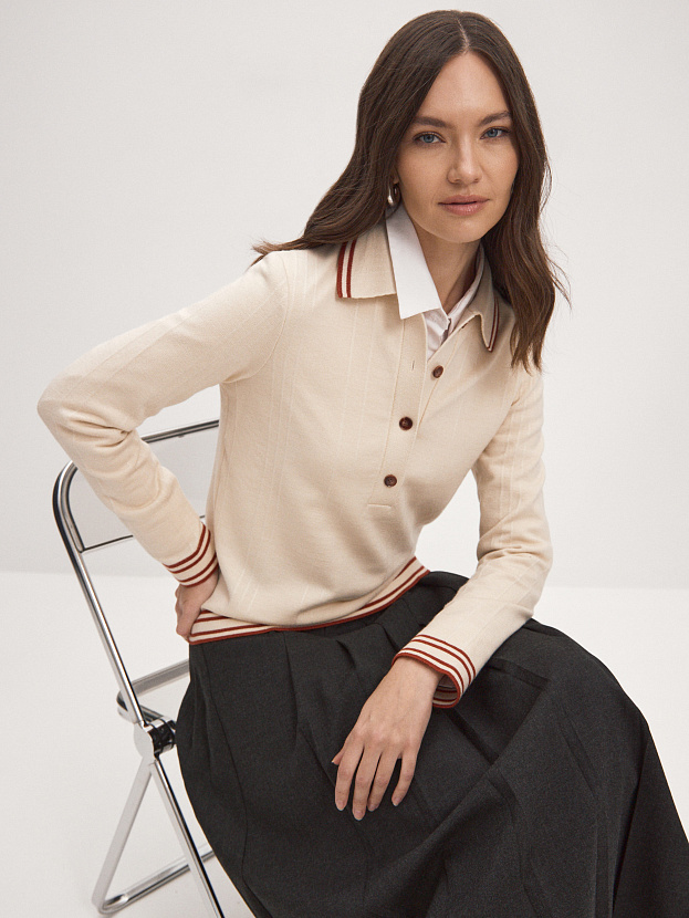 Кайли джемпер трикотажный (кремовый, 44-46)