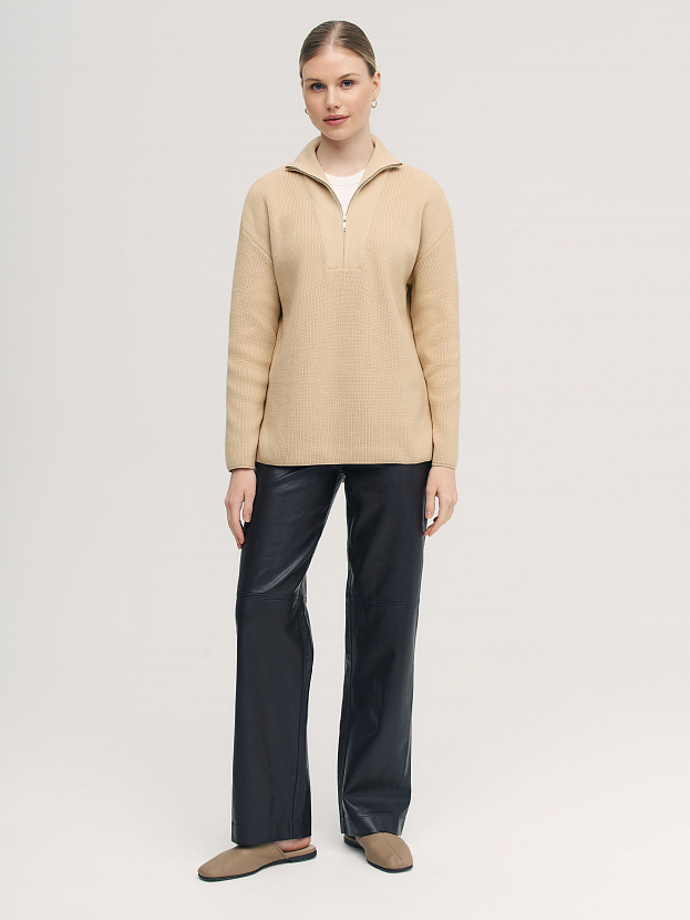 Райди джемпер трикотажный (песочный, 44-46)