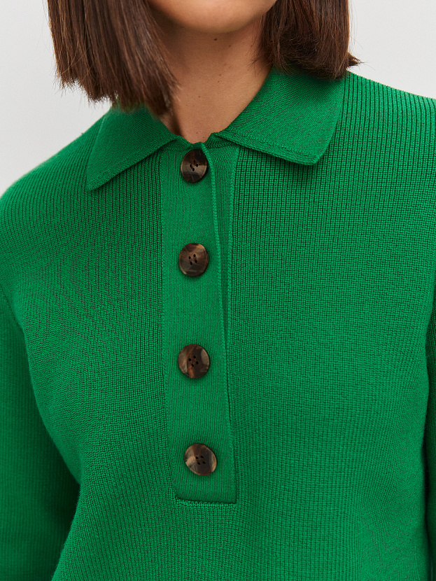 Крафт джемпер трикотажный (ярко-зеленый, 44-46)