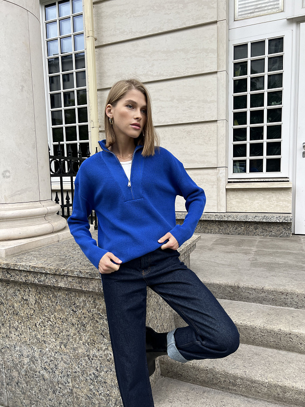 Райди джемпер трикотажный (ультрамарин, 44-46)