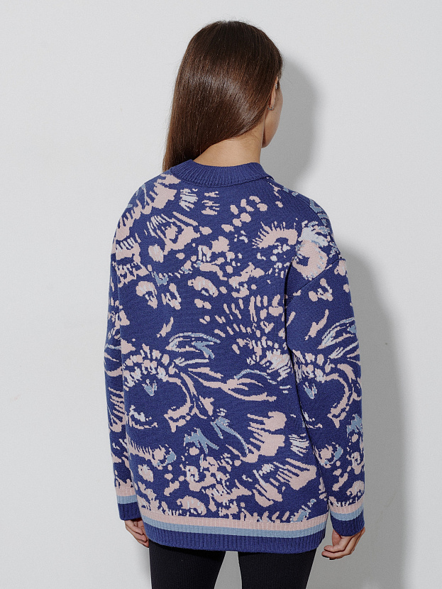 Горизонт кардиган трикотажный (синий, 44-46)