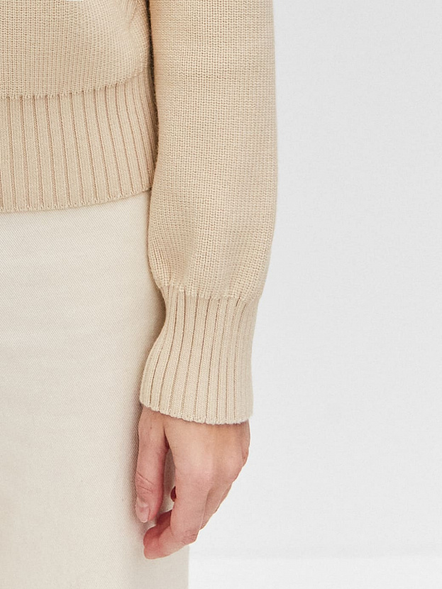 Эльба джемпер (бомбер) трикотажный (кремовый, 44-46)