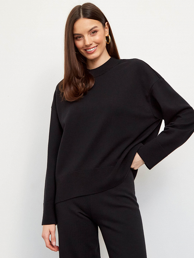 Дания костюм (джемпер+брюки) трикотажный (черный, 40-42/164-170)