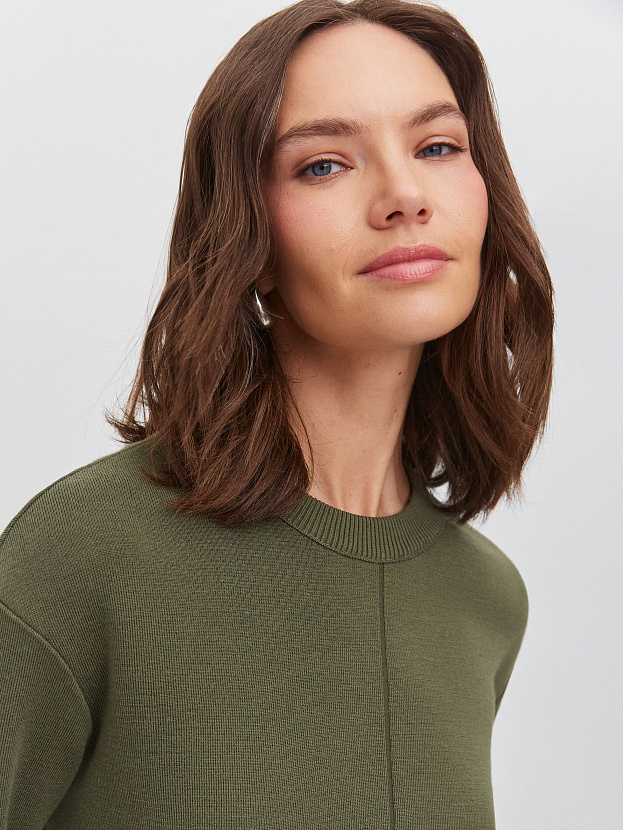 Меридиан костюм (джемпер+юбка) трикотажный (хаки, 44-46)