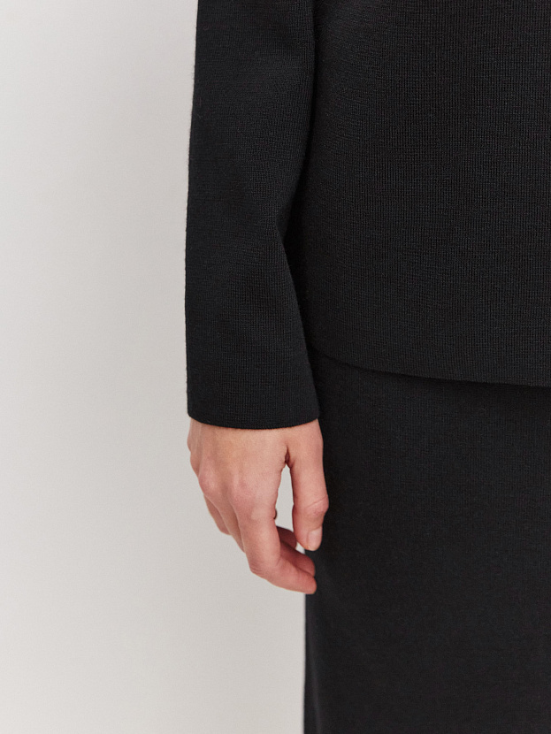 Меридиан джемпер трикотажный (черный, 44-46)