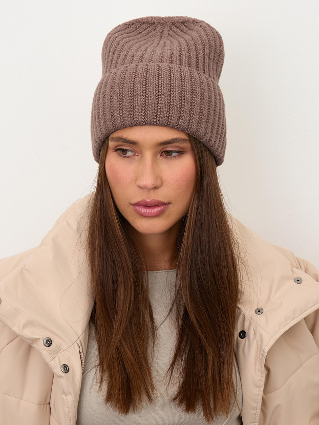 Лайт шапка трикотажная (какао, 56-58)