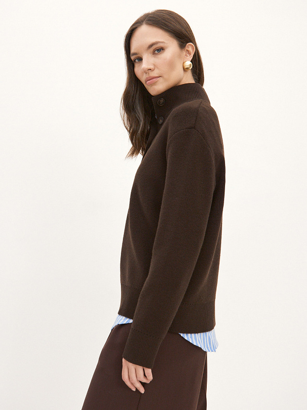 Мюнхен джемпер трикотажный (т.коричневый, 44-46)