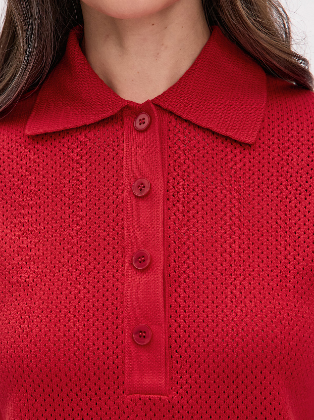 Симоне джемпер (футболка) трикотажный (темно-красный, 44-46)