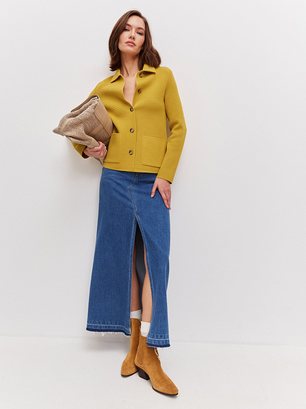 Аврора жакет трикотажный (охра, 44-46)