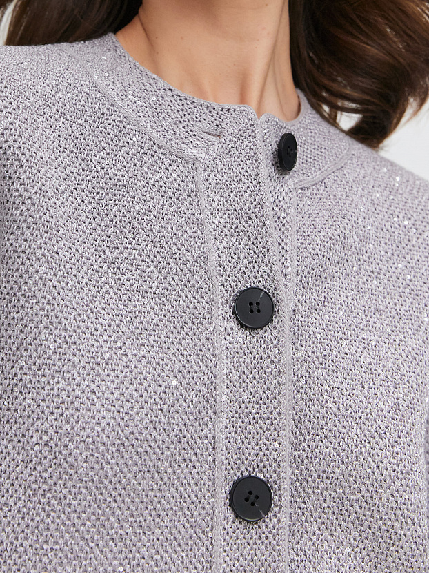 Антарес жакет трикотажный (св.серый, 44-46)