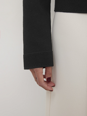 Жакет из хлопка и вискозы укороченный Ницца