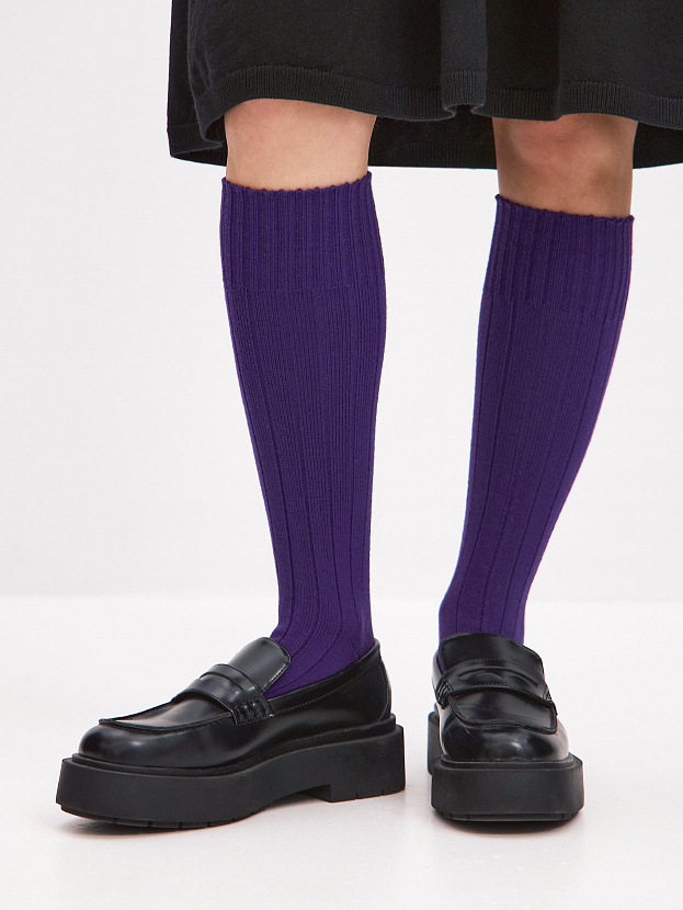 Гольфы трикотажные Степ (фиолетовый, 36-40)