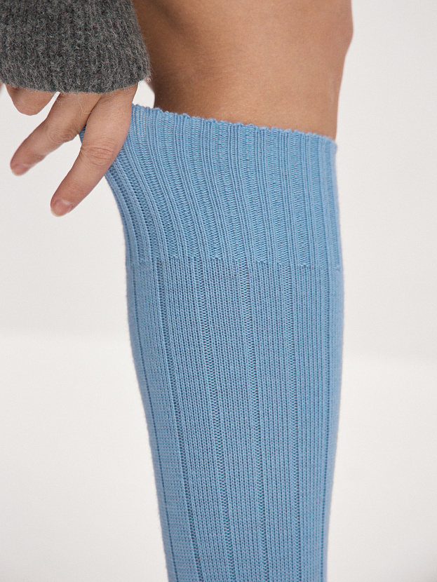 Гольфы трикотажные Степ (лазурный, 36-40)